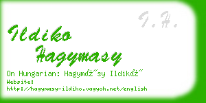 ildiko hagymasy business card